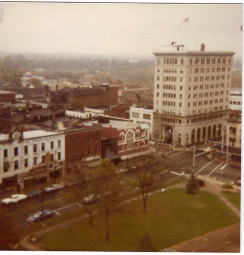 park county street ohio tower clock st square high view market main ave oh warren courthouse trumbull
