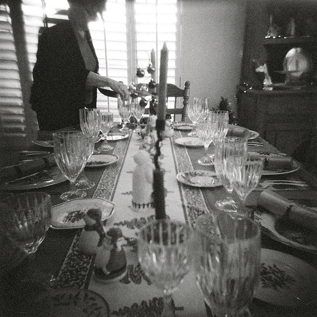 Holga 120 TLR - Christmas dinner at the Page Dooley's from Flickr via Wylio