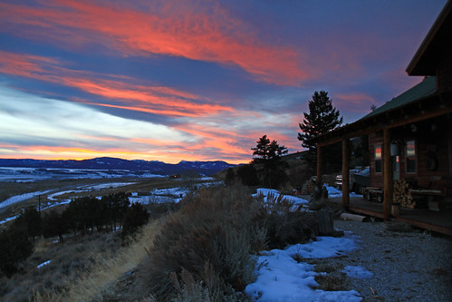 sunset cabin montana madisonriver