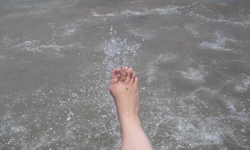 Foot. Splashing.