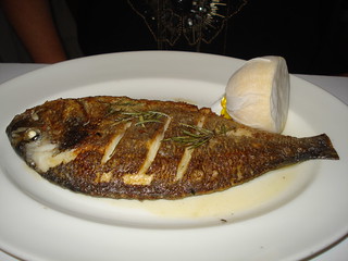 Roast gilthead sea bream with rosemary butter