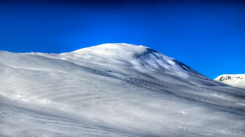 winter sky mountain snow sweden hdr