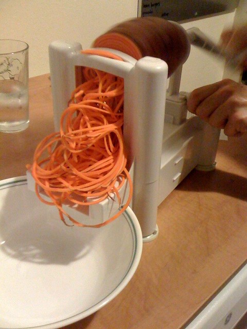 The spiralizer in action! from Flickr via Wylio