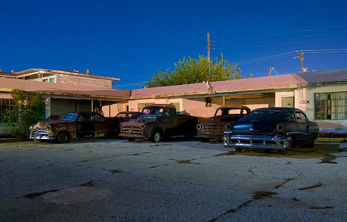 cars abandoned night texas motel falls ddd wichita
