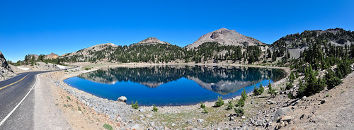 california panorama usa lake lassenvolcanicnationalpark lakehelen