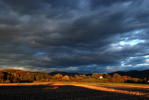 autumn light sunset sky clouds wow landscape gold corn vermont middlebury fields plowed