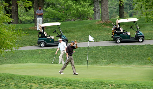 Obama Golfing in Asheville