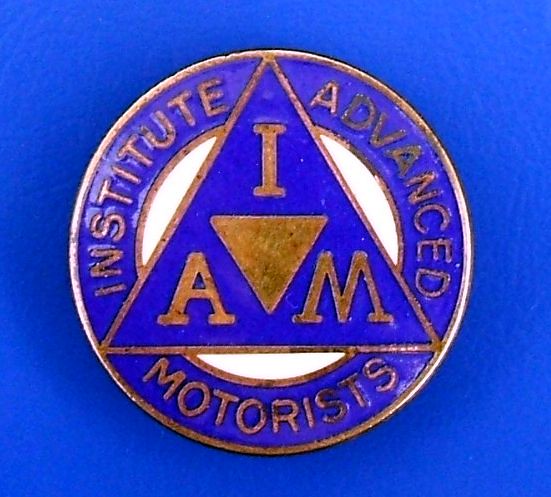 Institute of Advanced Motorists - commercial drivers award badge (1980s ...