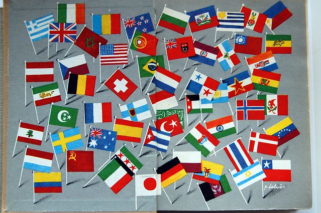 Savoir-Vivre International flag endpapers