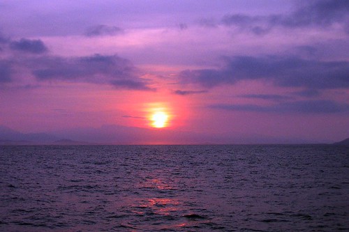 ocean sunset sea clouds sunrise bay zihuatanejo