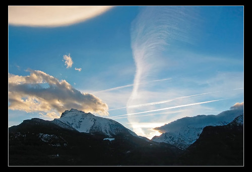 sunset sky italy mountains clouds montagne italia tramonto nuvole valle cielo aosta