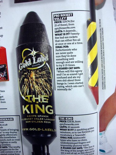 Epic Fireworks King Rocket - Front Magazine - Issue 148