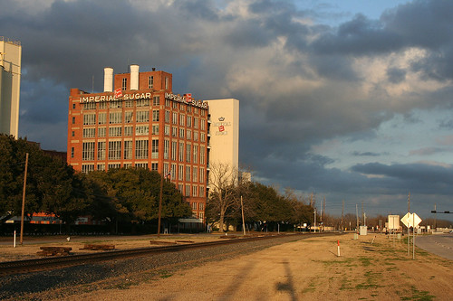 winter abandoned up closed factory texas january trains sp railroads sugarland stormlight imperialsugar sunsetroute