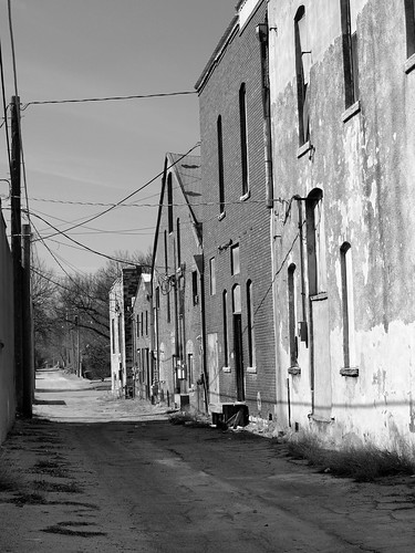 blackwhite alley downtown wellington kansas