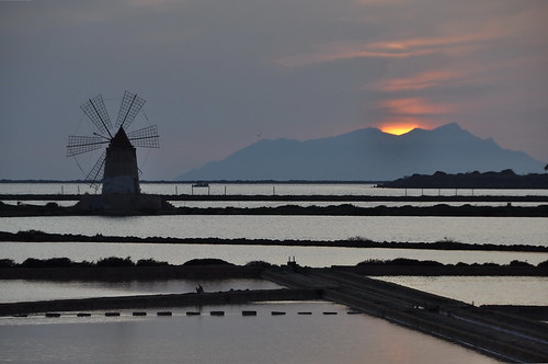 sunset sea windmill island tramonto mare saline mulino trapani isola saltpan marettimo mywinners