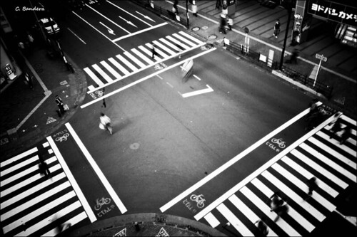 people blackandwhite bw japan contrast geotagged tokyo nikon highkey kichijoji crosswalk d300 sigma1020mm 34view 139°3445e 35°4215n