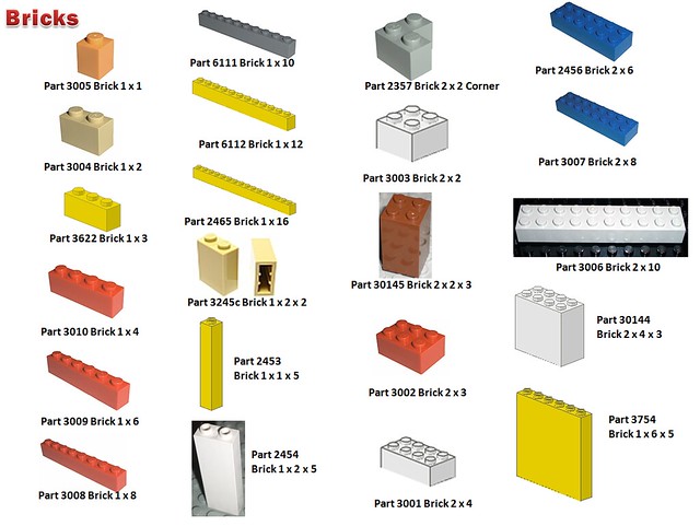 Flickriver: Photoset 'Lego Element Wall - Parts Index / Catalog ...