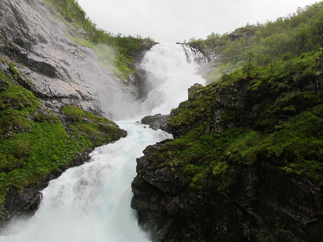 Kjosfoss Waterfall - Flam Railway, Norway