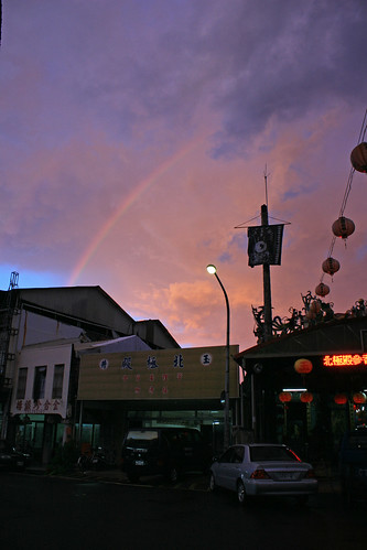 sunset storm rain night clouds canon eos rainbow taiwan 30d