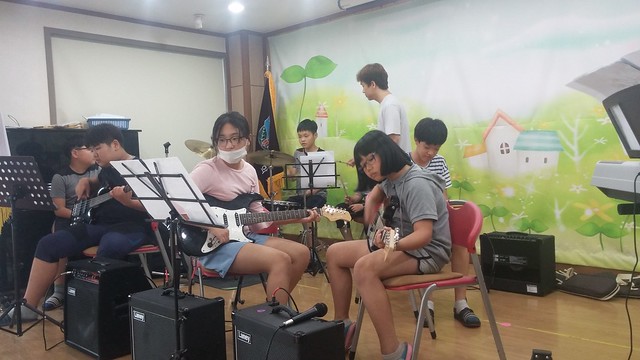 화북초등학교: 밴드 방과후 수업공개