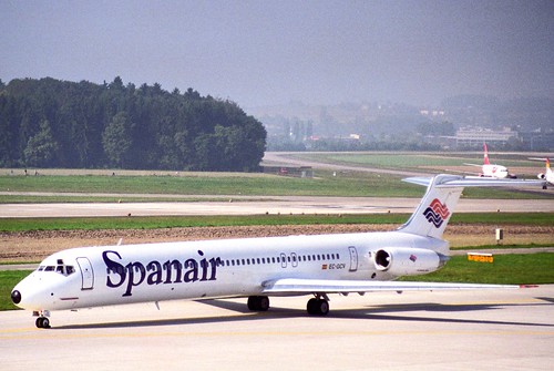 Spanair MD-83; EC-GCV@ZRH;07.10.1995