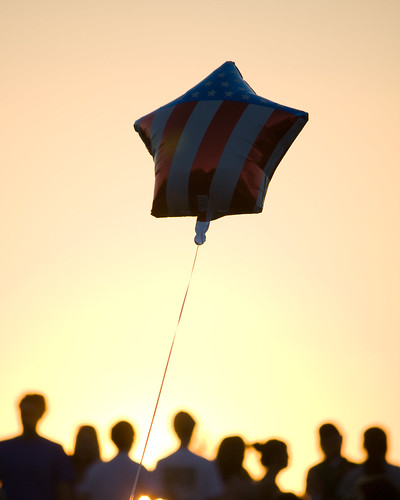 sunset star flag balloon gettyimagescallforartists