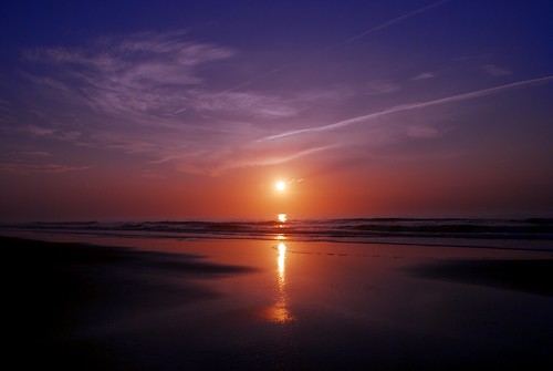 reflection beach beautiful sunrise island early am day florida awesome crack amelia fernandina pwpartlycloudy