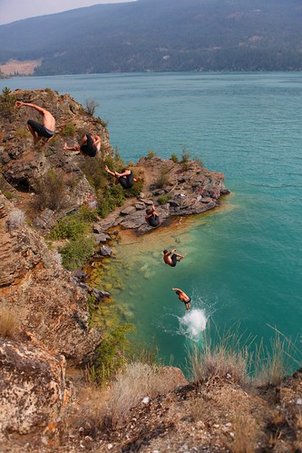 cliff jumping okanagan diving kal kallake kalamalka kallakecliffs