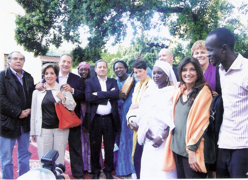 Avec la Sénatrice française, Prof. Joyeux &amp; Christine, Alaji, ..., FCSF 2009 - 1024x741