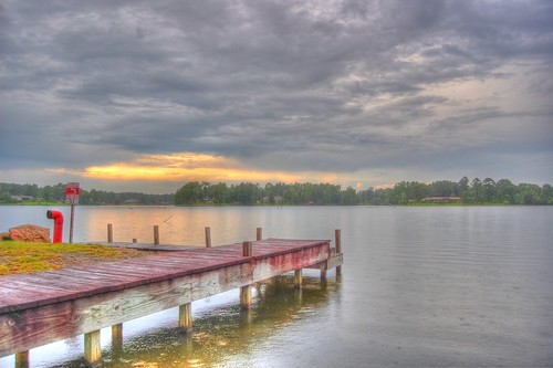 sunset sky lake rain clouds mississippi dock serene hdr hattiesburg lakeserene lakeserenenorth