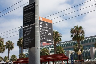 Klingon Signs at the station