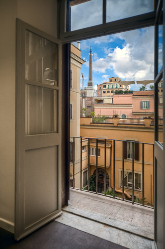 View from the balcony. Rome, Italy