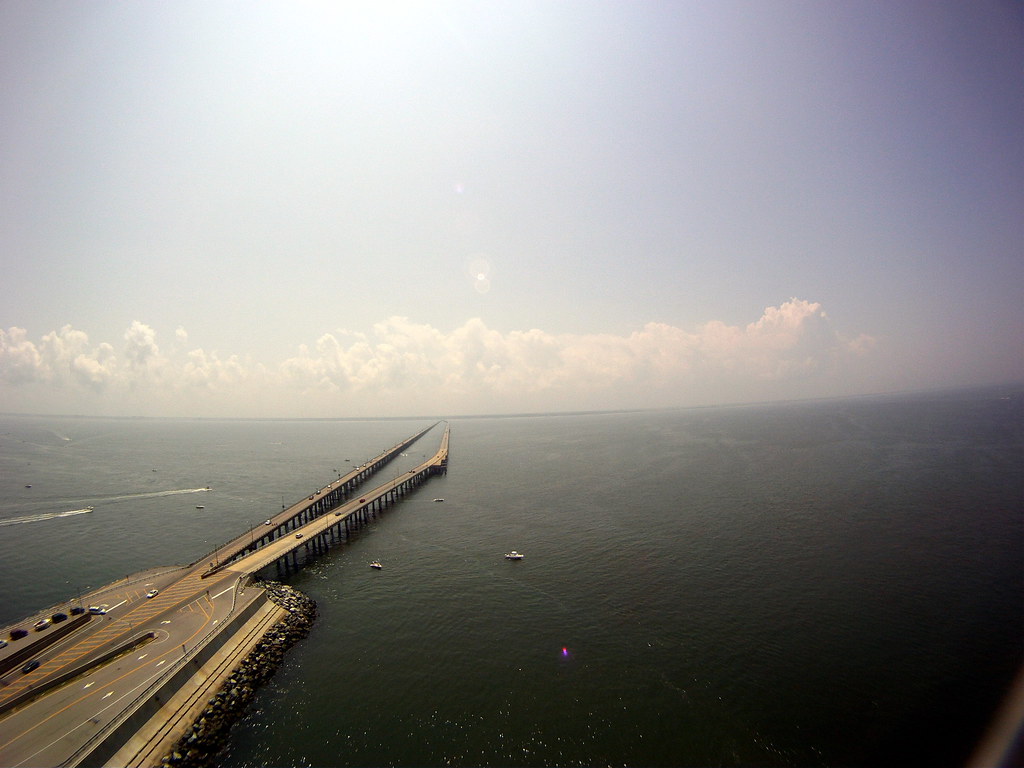 Tight and Light - Kite Over The Chesapeake Bay Bridge Tunnel