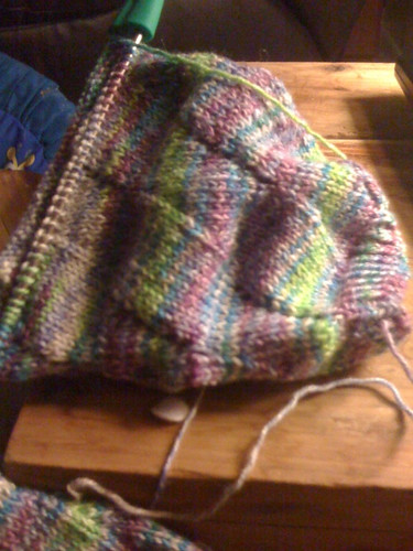 socks mobile knitting magicloop