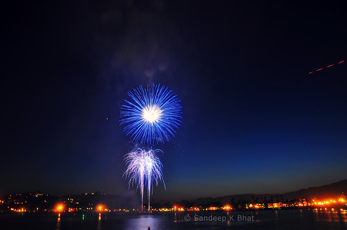 blue light usa santabarbara night america liberty fire freedom harbor pier us nikon day warf waterfront unitedstates fireworks smoke 4 tripod trails july independence crackers firecrackers 4thjuly stearns d90