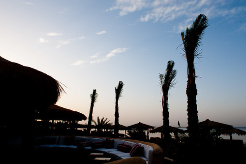 morning beach sunrise palms dahab egypt ägypten