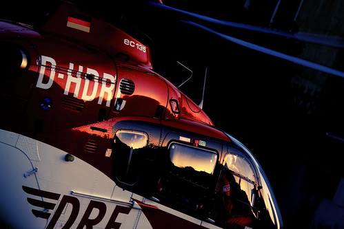sunset sky reflections helicopter drf luftrettung deutscherettungsflugwacht germanairrescue