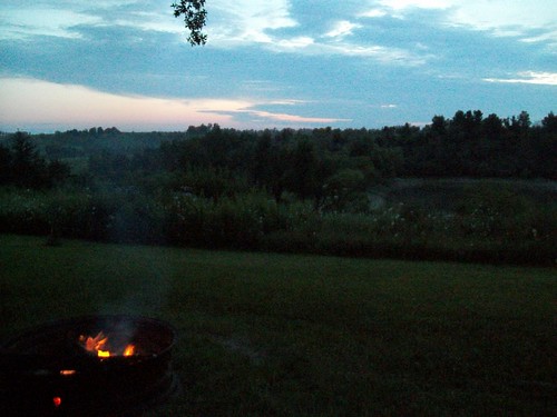 camping sunset nature iowa firepit ladora campgroundsite
