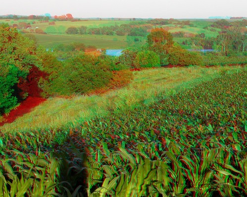 river stereoscopic stereophoto 3d flood scenic iowa anaglyphs redcyan 3dimages washta 3dphoto 3dphotos 3dpictures stereopicture 2010flood2