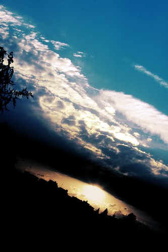 light sunset shadow sky tree clouds sonnenuntergang himmel wolken bäume häuser