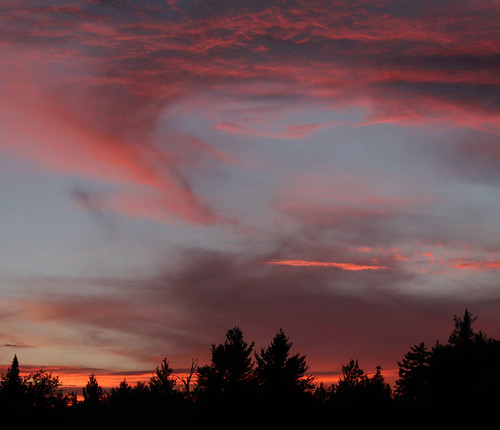 sunset panorama adirondacks