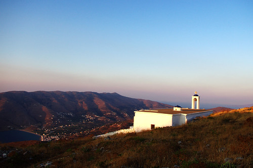 morning church island village greece andros pentaxkx aegeansea korthi korthion