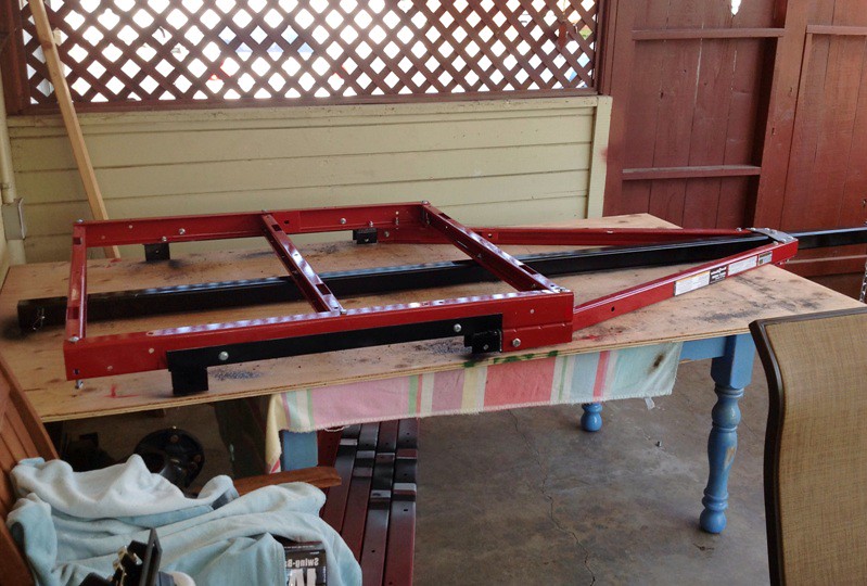 How-to enhance a Harbor Freight frame for use under a DIY Camping