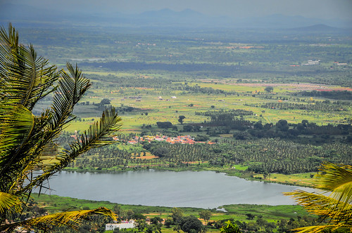 india lake landscape hills mysore chamundi