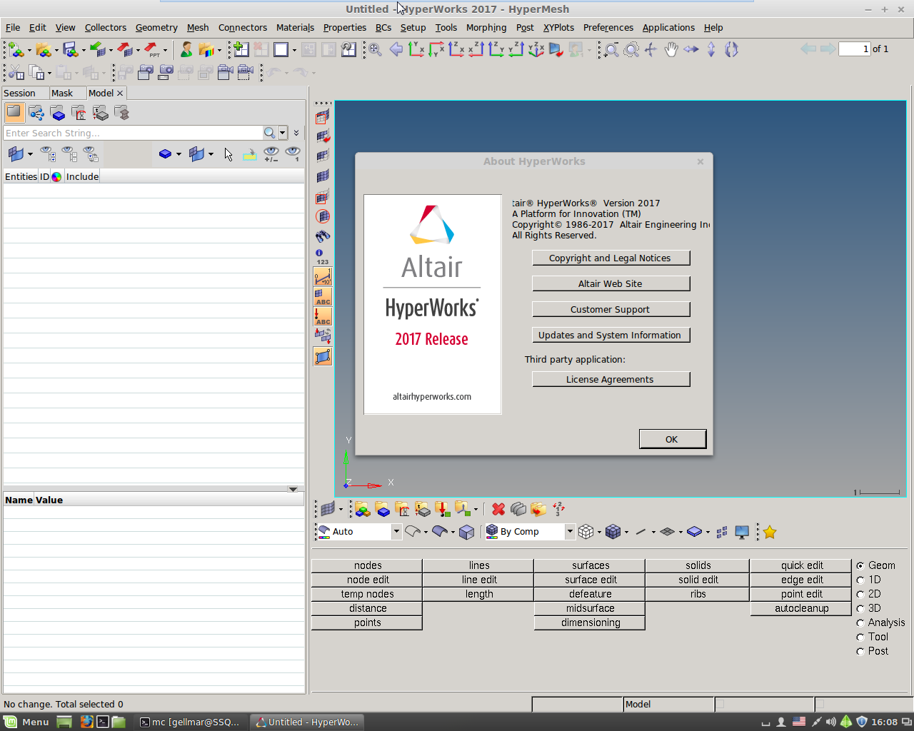 Working with Altair HyperWorks 2017.0.0.24 Suite Linux64