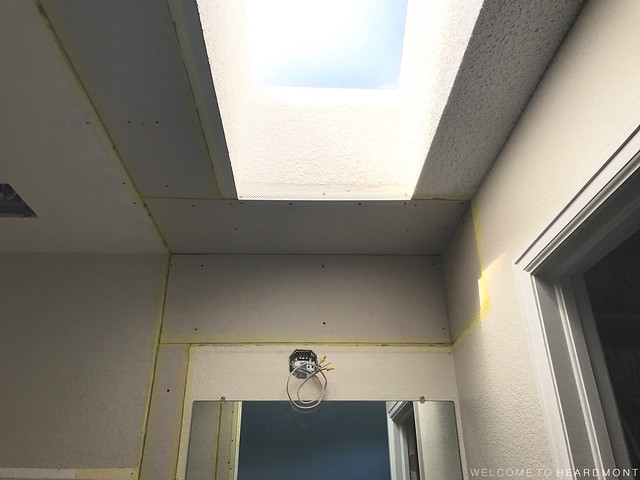 Skylight Drywall Taped | Welcome to Heardmont