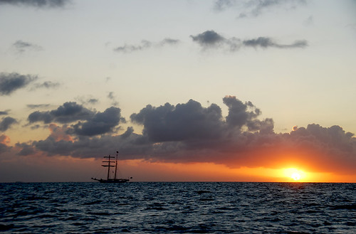 sea sky clouds sunrise boat sailing ship ijsselmeer sail2010