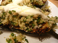 Eggplant and couscous