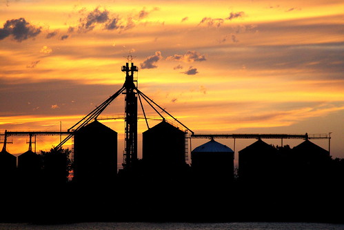 sunset industrial missouririver greatfallsmontana