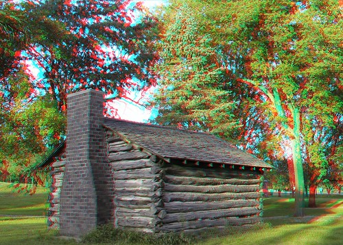 stereoscopic stereophoto scenic anaglyph iowa logcabin anaglyphs redcyan 3dimages 3dphoto saccity 3dphotos 3dpictures stereopicture